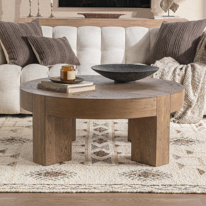 Bristol - Round Coffee Table - Cafe Brown