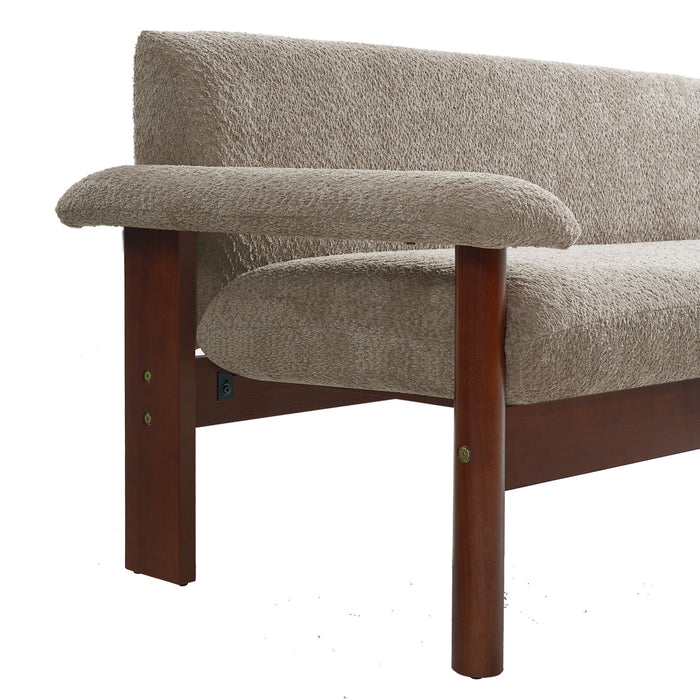 Loveseat Sofa 2 Seater Couch With Armrest Pillows