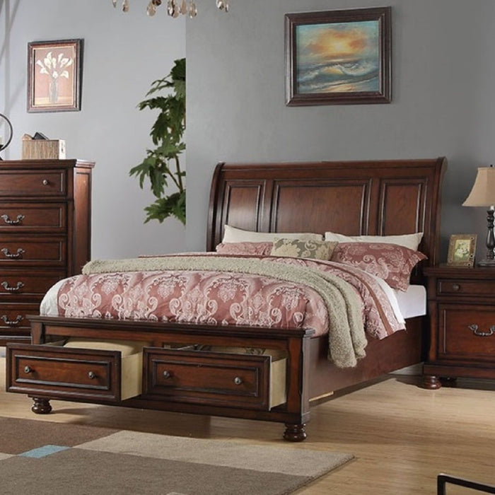 Bed With 2 Panel Headboard And Footboard