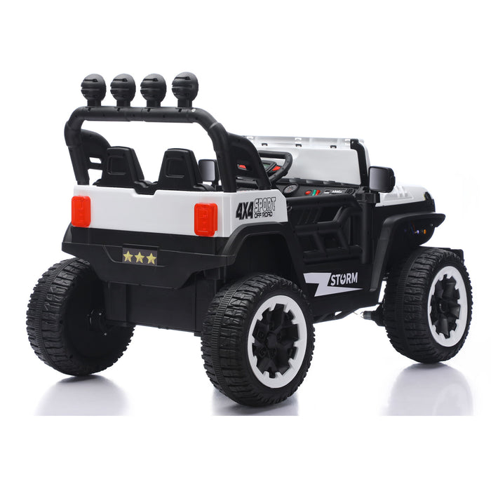 Electric Car With Remote Control, Colorful LED Lights, USB & MP3