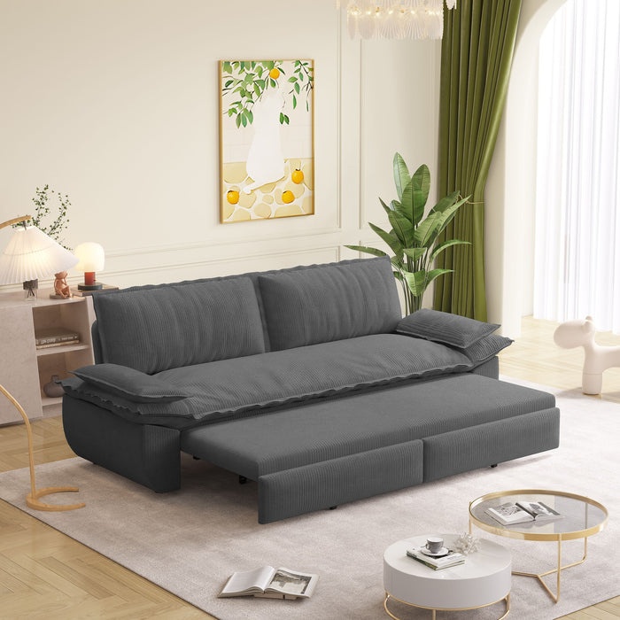 Queen Pull Out Bed, 3 In 1 Convertible Sleeper Sofa