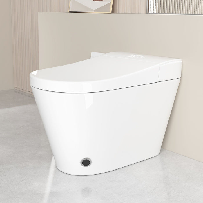 Smart Bidet Toilet With Auto Open / Close Seat, Warm Water Wash, Heated Seat, And Wireless Remote Control