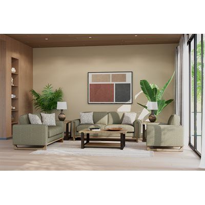 Sutton Place - Upholstered Loveseat - Green