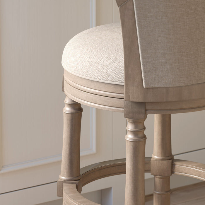 Barrel Back Stool With Swivel