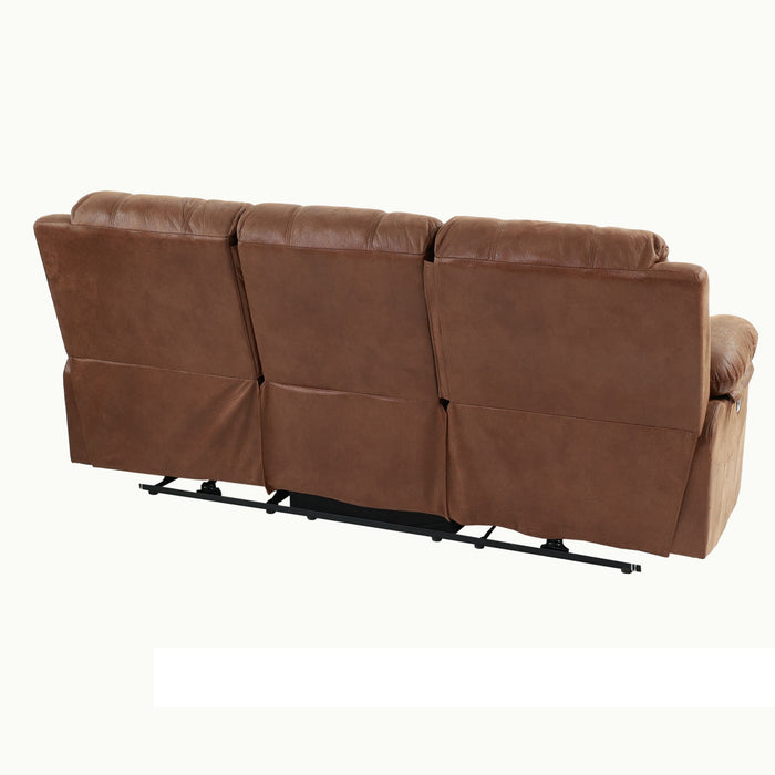 Modern Contemporary Power Reclining Sofa With USB Port