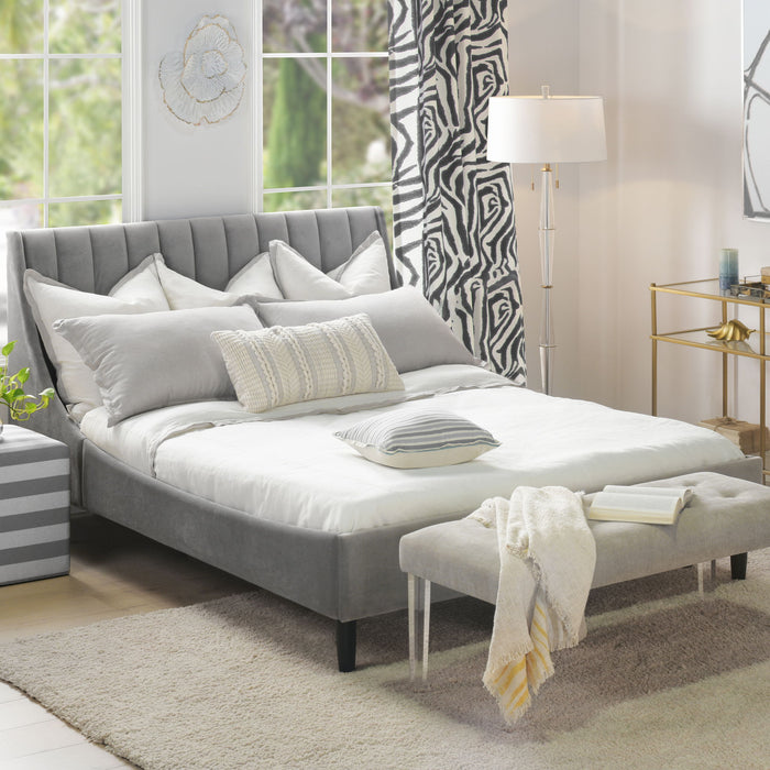 Aspen - Vertical Tufted Modern Headboard Platform Bed Set
