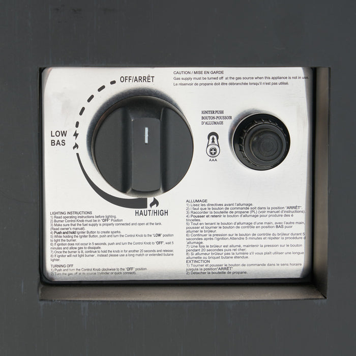 Round Iron Fire Pit With 40,000 Btu