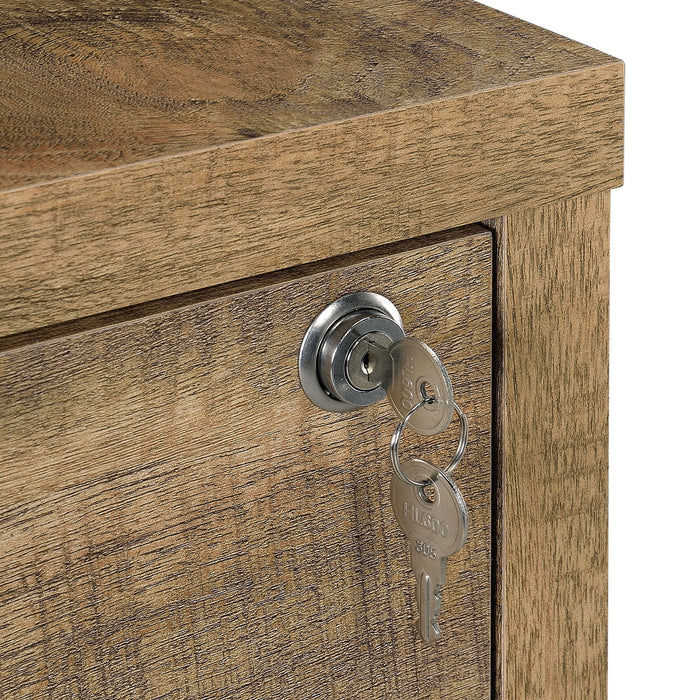 Multifunctional Bookcase With Three Open Shelves, 2 Drawers, Dual USB Charging Outlet