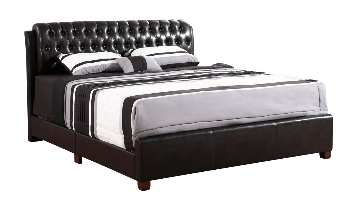 Marilla - King Bed - Dark Brown