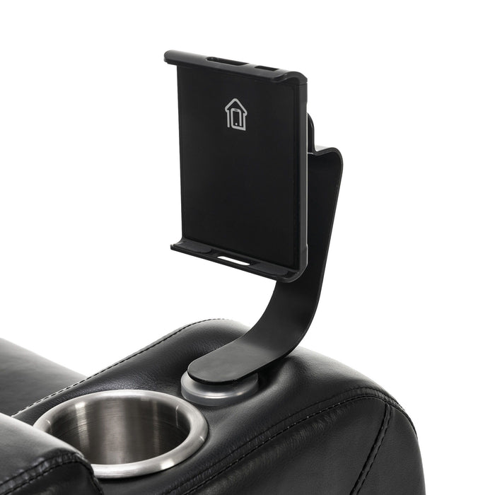 270 Degree Swivel Power Recliner With Tray Table, Phone Holder, Cup Holder, USB Port