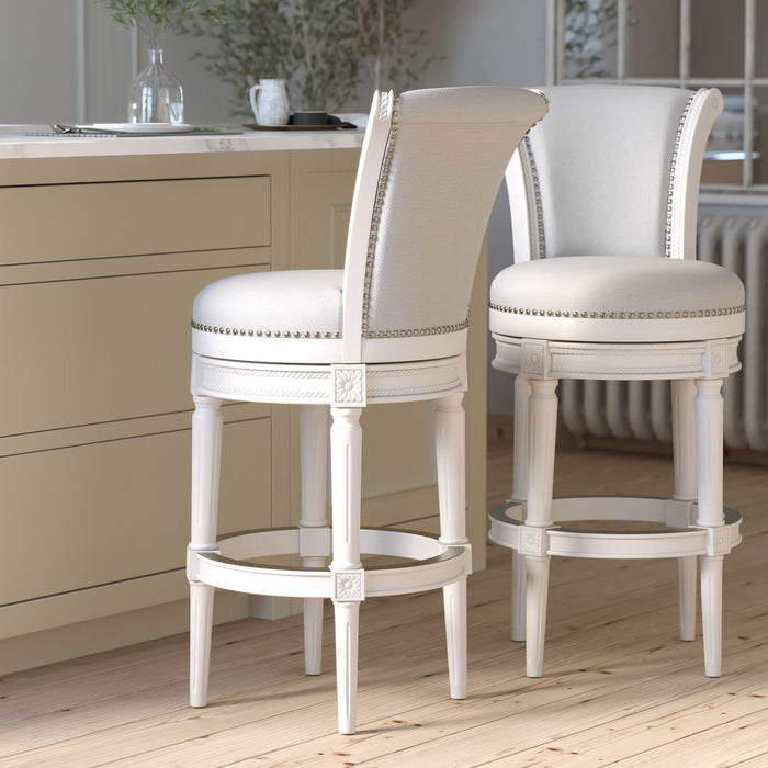 Swivel Barstool With High-Back