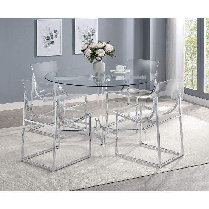 Hartsell - Dining Side Chair (Set of 2) - Chrome