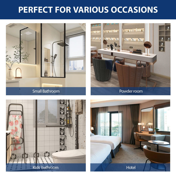 Pedestal Sink 16" For Powder Rooms - White