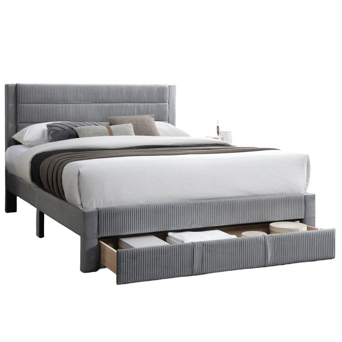 Contemporary Bed With Storage Drawer