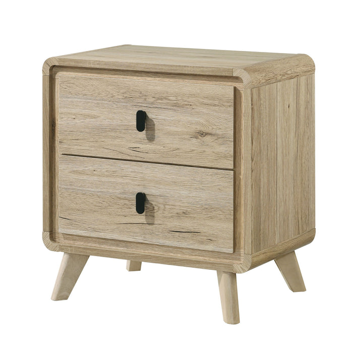 Nightstand & 2 Drawers - Beige