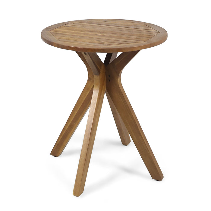 Stamford - Outdoor Bistro Table Acacia Wood X - Base - Teak