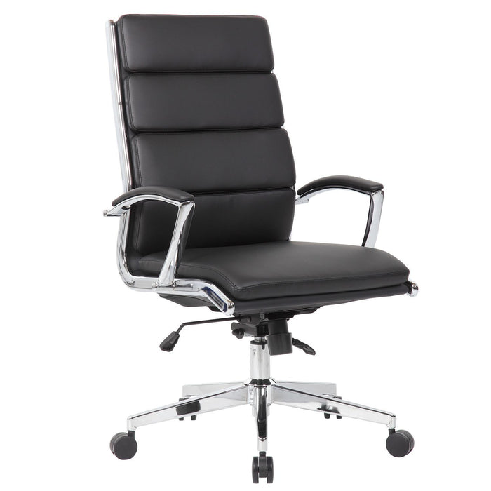 Breathable Mid Back Swivel Computer Chair With Foldable Armrest - Black