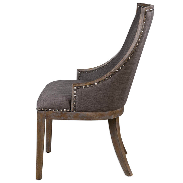 Aidrian - Accent Chair - Charcoal Gray