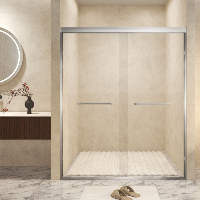 Double Sliding Shower Door With Explosion Proof Film