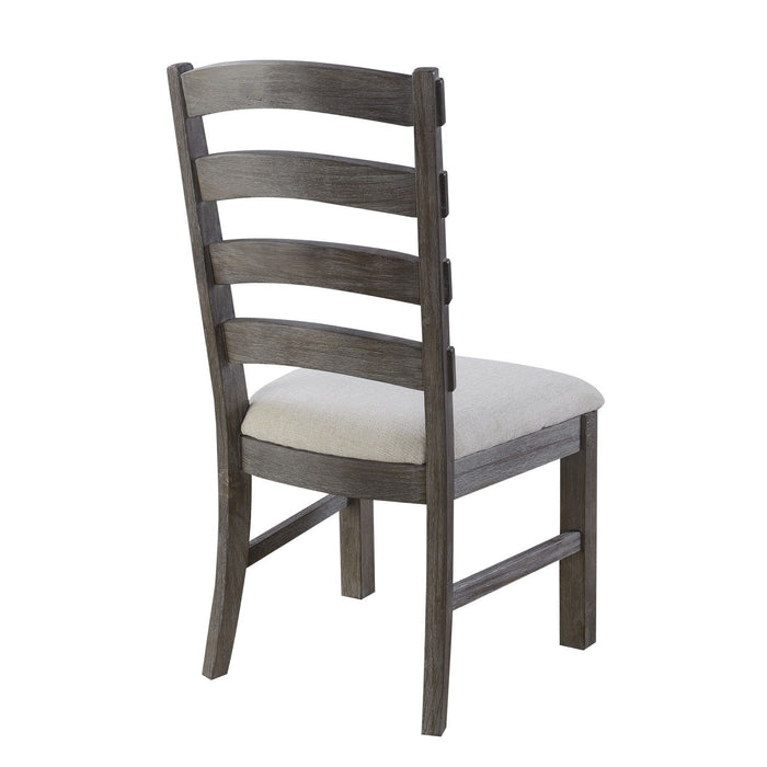Upholstered Dining Chairs (Set of 2) - Brown - Wood