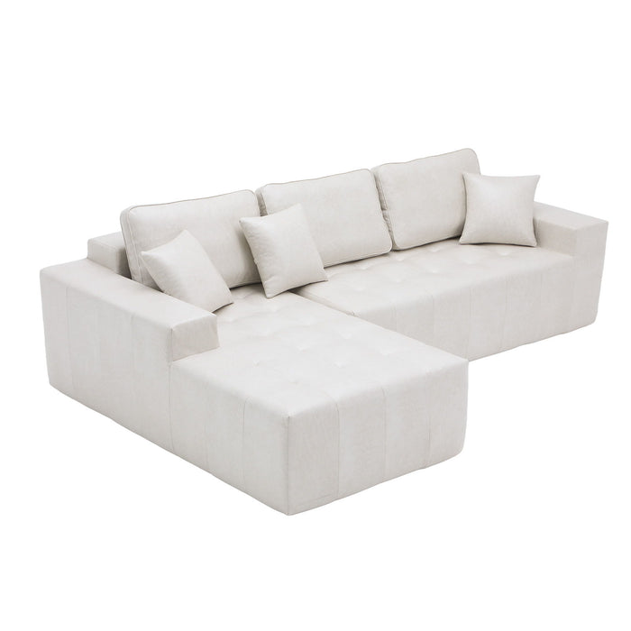 L - Shaped Corner Chaise Sofa Bed