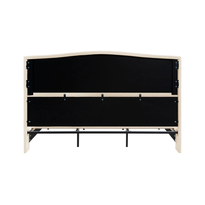 Platform Bed Frame With Tall Headboard And High Footboard