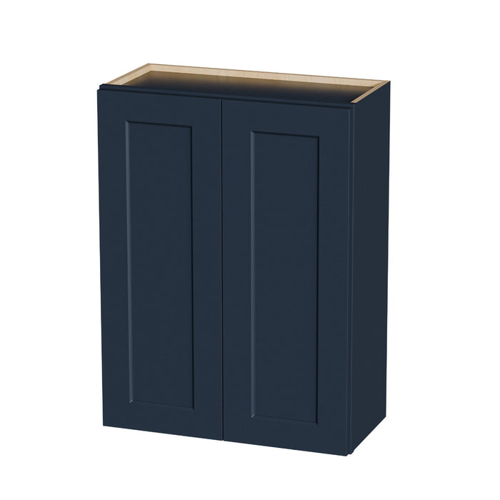 Shaker Wall Cabinet With Soft Close Hinges, Adjustable Shelves, Double Door