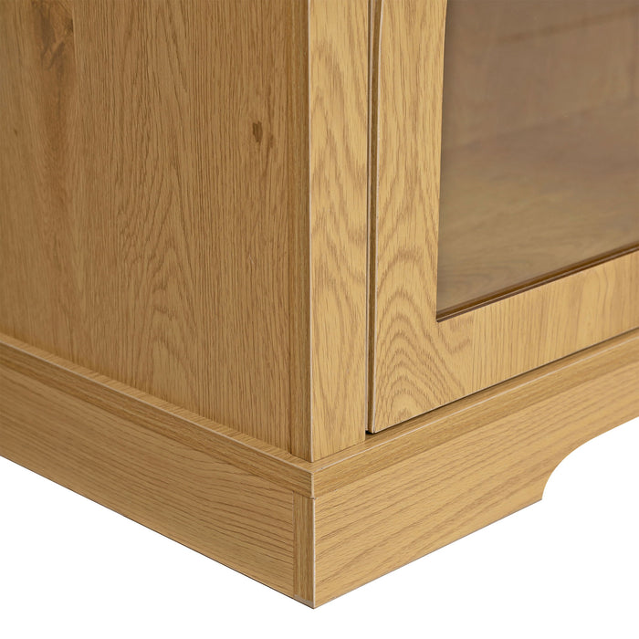 Modern Sideboard Cabinet With 1 Drawer And 2 Arched Doors