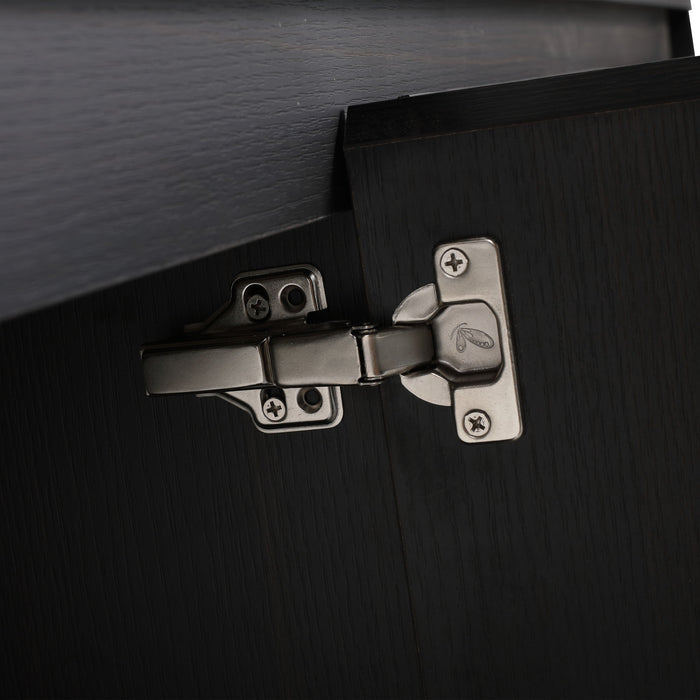 Freestanding Bathroom Vanity With Resin Sink And Storage Cabinet