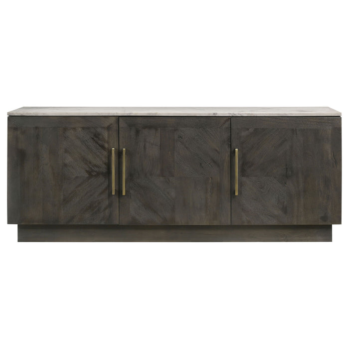Metzger - 3 Door Sideboard Buffet - Gray