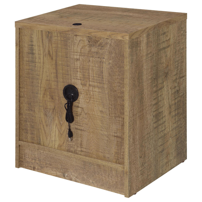 Geary - 2 Drawer Nightstand With LED Lights And USB Charging Ports