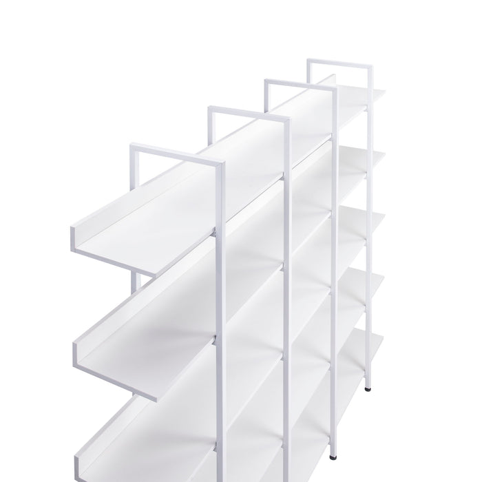 Vintage Industrial 5 Tier Open Bookcase