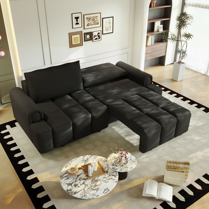 4 Seater Modern Couch With Seats Storage