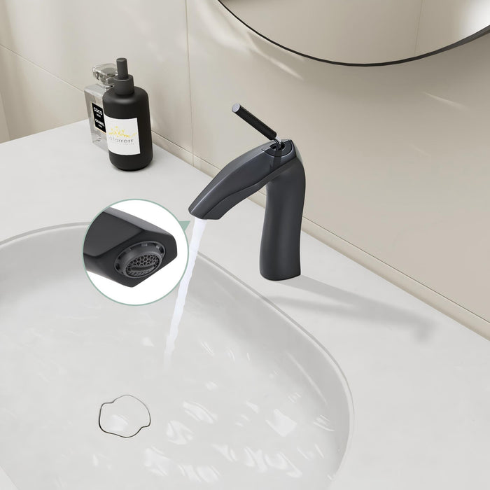 Contemporary Single Handle Lavatory Basin Sink Faucet Brass