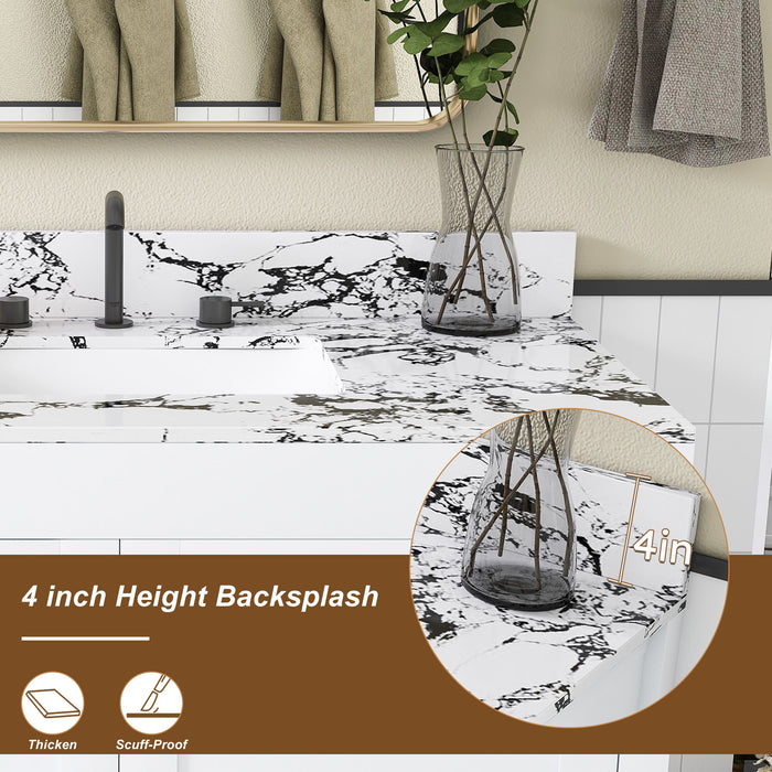 Bathroom Vanity With Storage - White