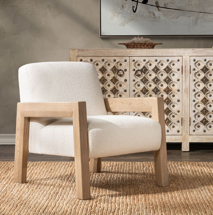 Aliza - Upholstered Accent Chair - Ivory