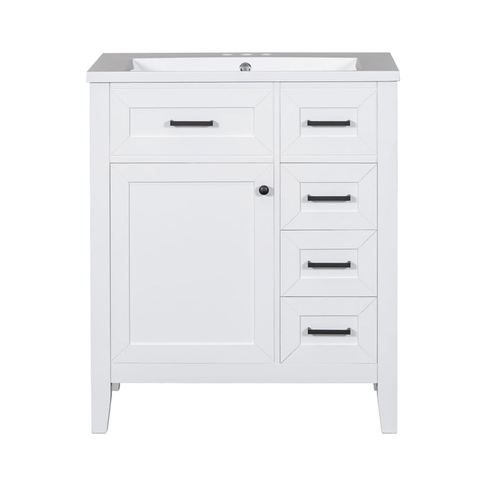 Modern Bathroom Vanity With Sink Combo, 3 Drawers