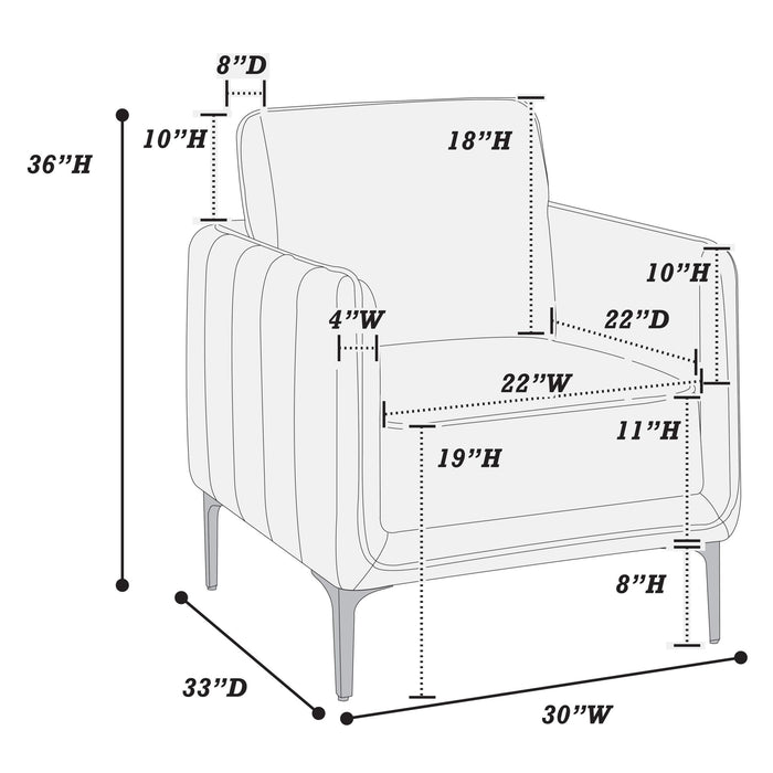 Elegant Accent Chair, Upholstered