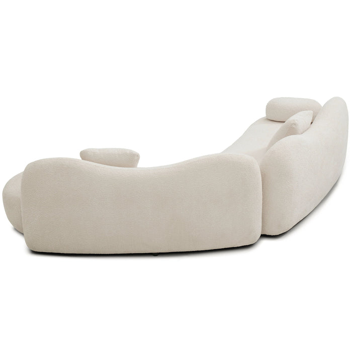 Modern Curved Modular 5 Seater Sofa