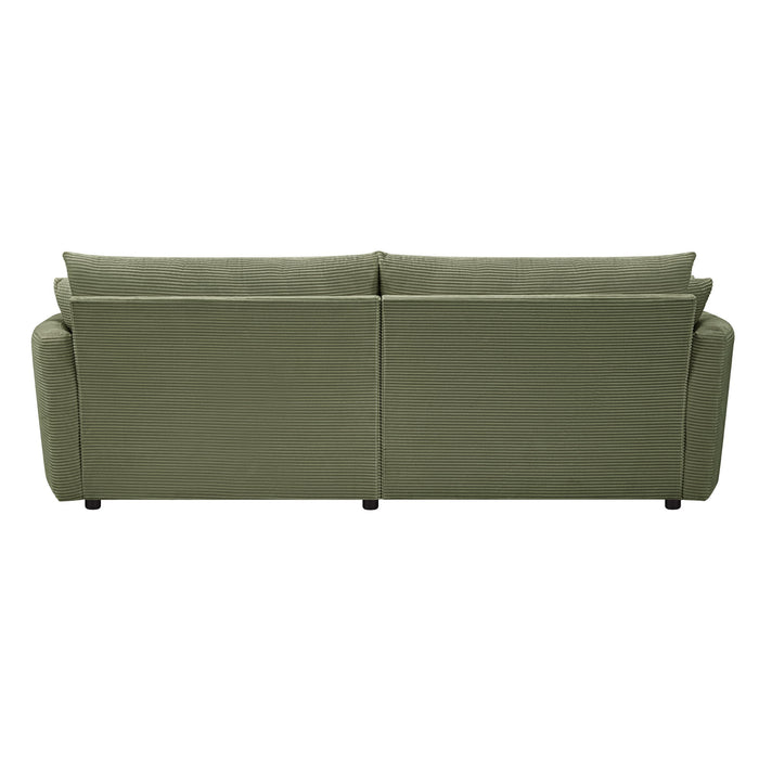 Oversized Double Chaise Lounge Sofa With USB Ports