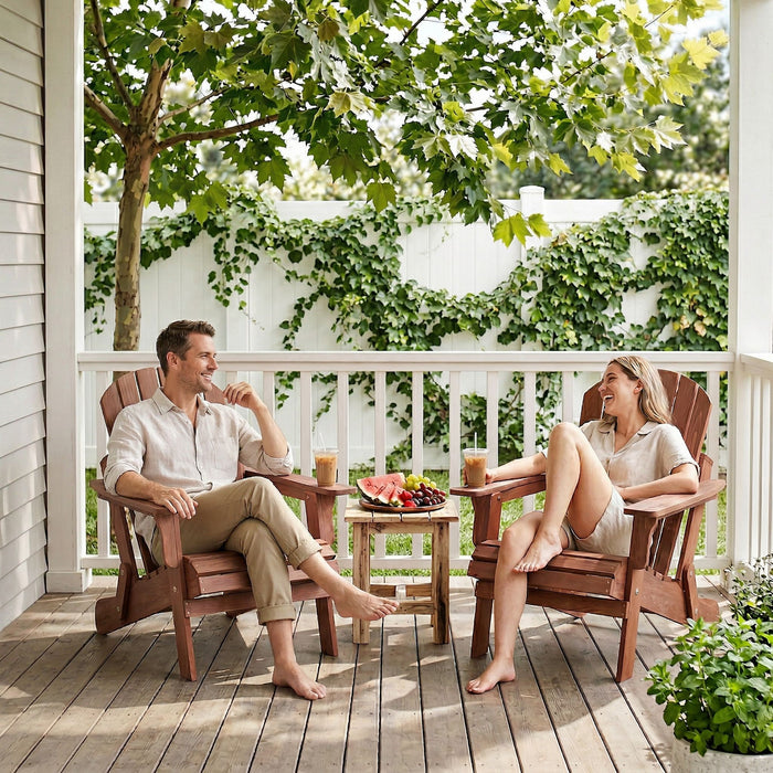Oversize Outdoor Folding Adirondack Chair, Patio Chair For Garden