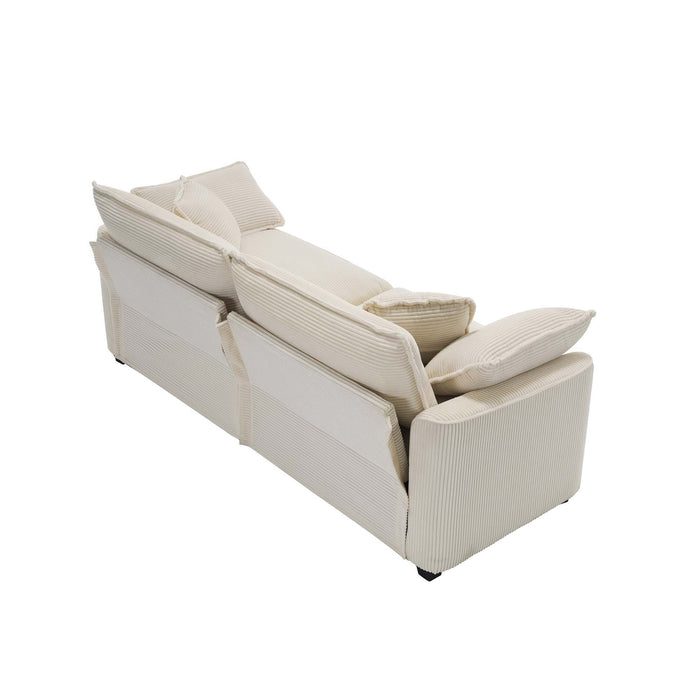 Elegant Oversized Sectional Sofa Set With Deep Seats And Flexible Layout