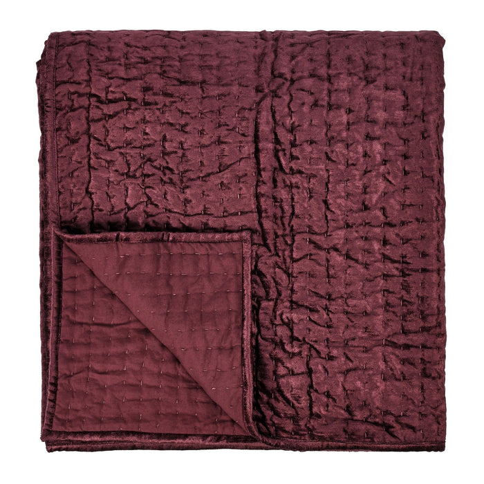 Bari - Velvet Quilt - Port