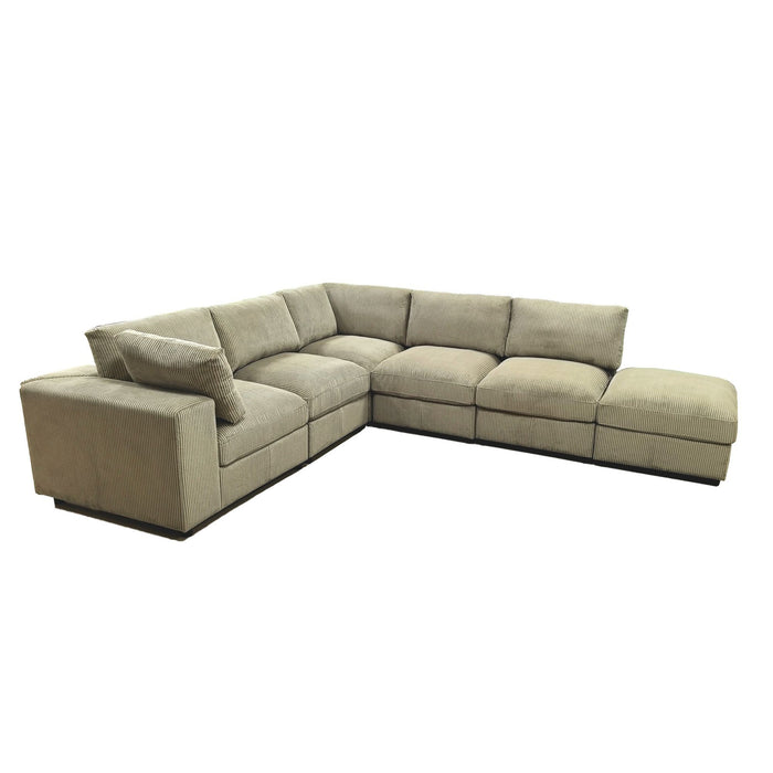 Reversible Modular Sectional Sofa With Custom Configuration