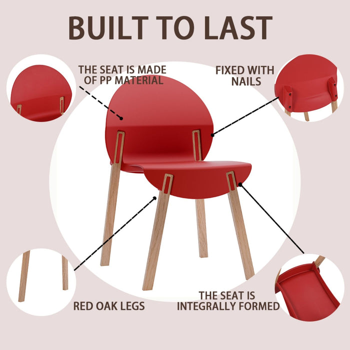 4 Piece Set Of Single Chairs With A Design Combining Modern And Traditional Elements