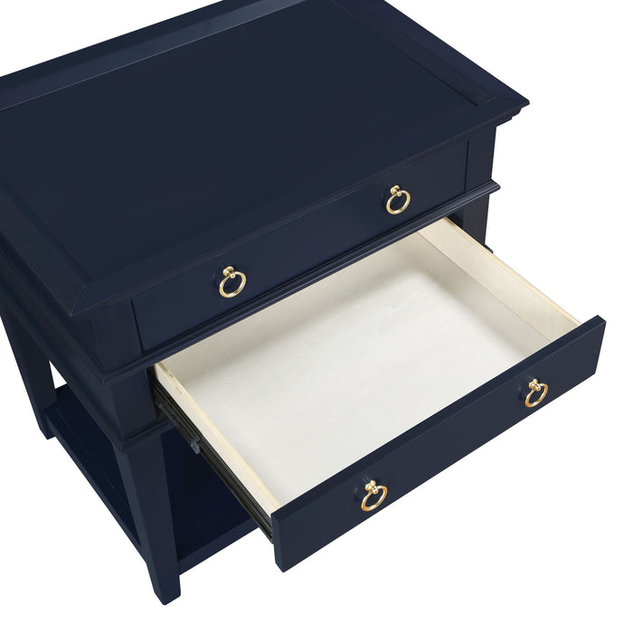 Carmona - 2 Drawer Tray Top Nightstand Pulls