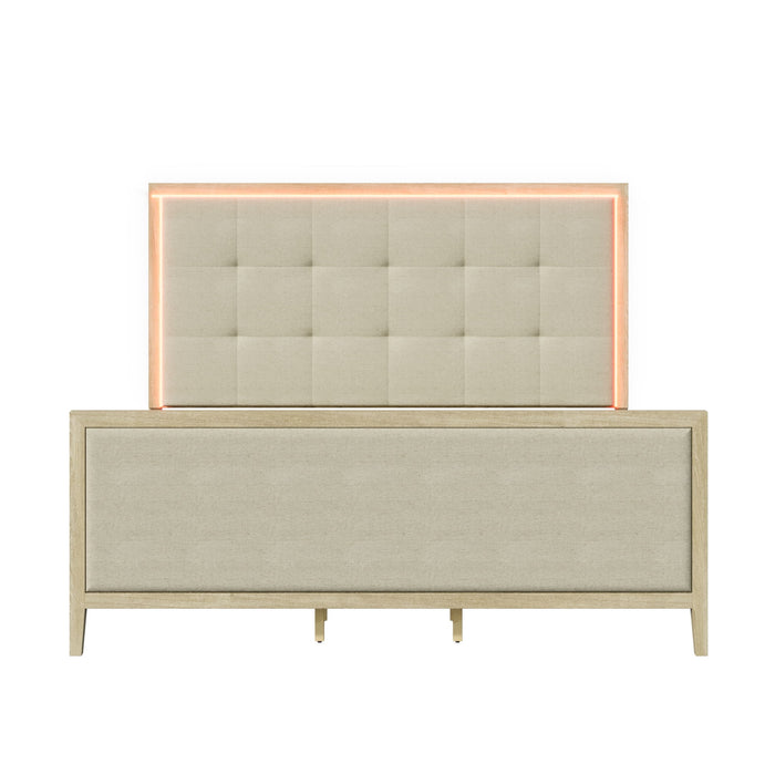 Adeline - Bed With LED Light (High Footboard)