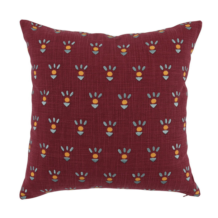 Monica - VE Pillow - Rasberry Red
