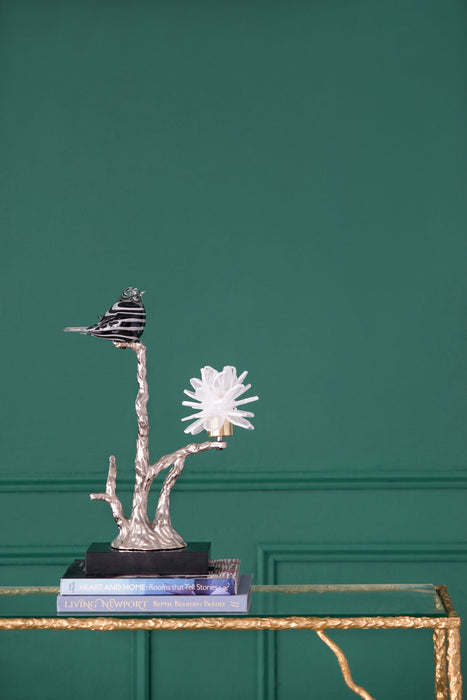 Aluminum Candle Holder With Marble Stand