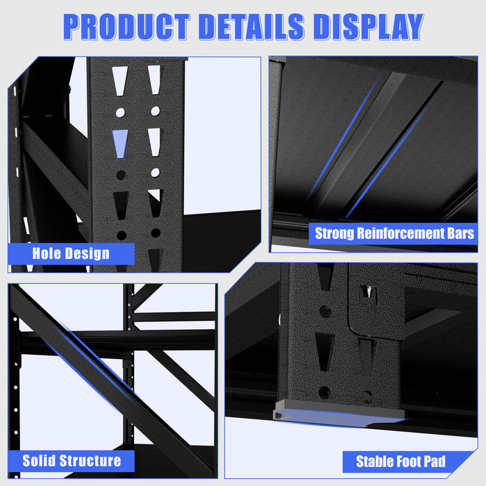 Heavy Duty 4 Shelf Garage Shelving Unit
